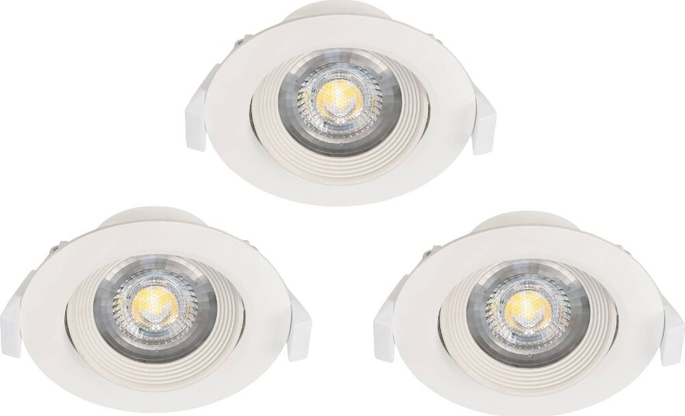 Eglo Sartiano LED-Upotettava, alasvalosetti 3x5W, Ø9cm, valkoinen