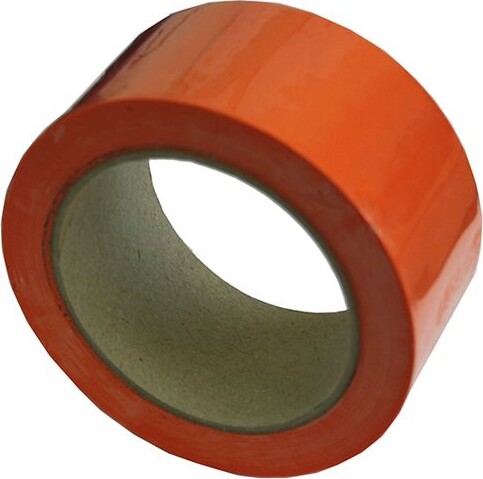 Lektar PVC-rakennusteippi oranssi, 50mm x 33m, 36rll/ltk