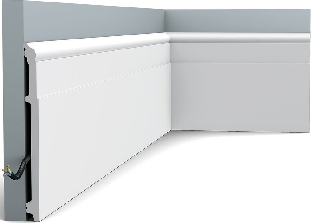 Orac Decor Jalkalista SX156 16x202x2000mm polystyreeni valkoinen