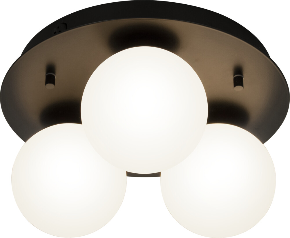 Aneta Lighting Nicosia Kylpyhuonevalaisin 3-osainen G9 25W IP44 musta/valkoinen
