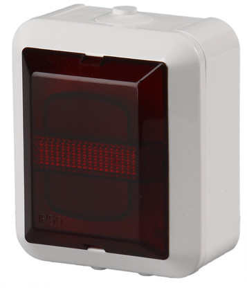 Abb Kosti Merkkivalokaluste 2661SW-12, LED 230V/25mA, punainen, IP55