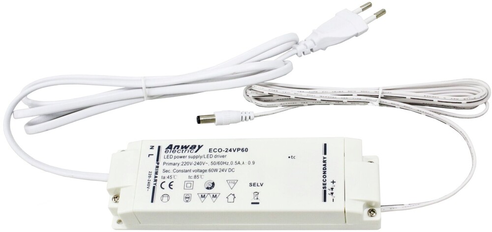Airam LED-liitäntälaite LED Driver 60W 24V Linear LED -valaisimille