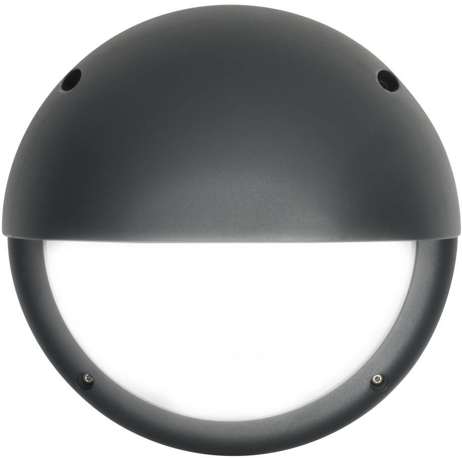 Airam LED-ulkoseinävalaisin Cestus Round Eye 20W/840 Ø261x150 mm IP65 antrasiitti/opaali