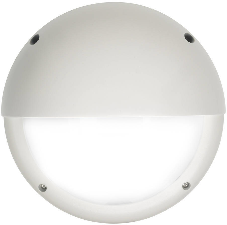 Airam LED-ulkoseinävalaisin Cestus Round Eye 20W/840 Ø261x150 mm IP65 valkoinen/opaali