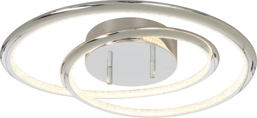 Aneta Lighting LED-plafondi Aries kromi/valkoinen