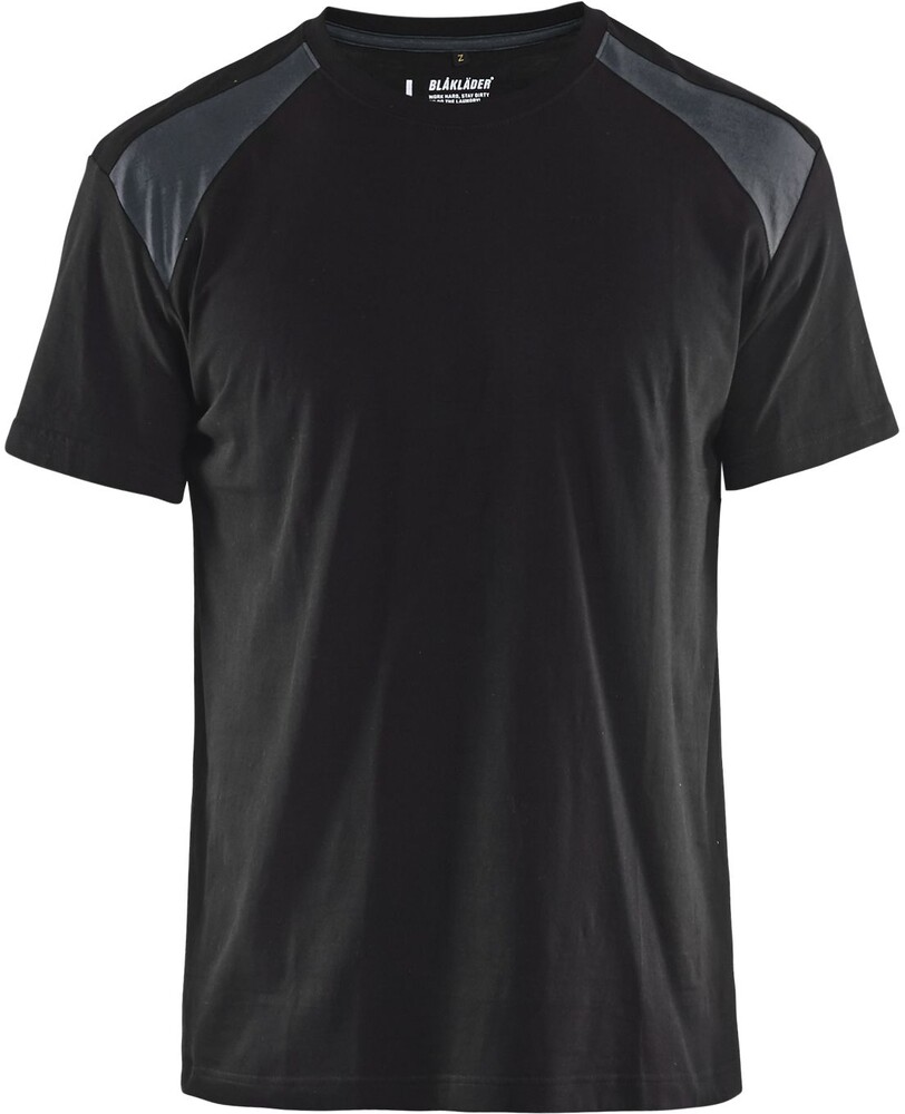 Blåkläder T-paita 3379 musta/tummanharmaa