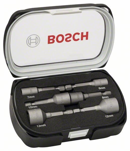 Bosch Kuusiohylsysarja Extra Hard 6-13 mm 6 osaa