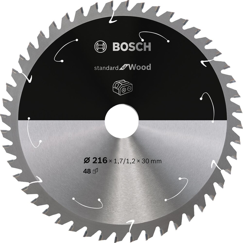 Bosch Pyörösahanterä Standard for Wood 216x30 mm 48T