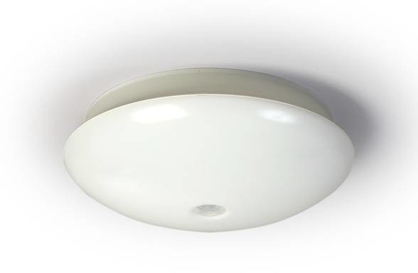 Ensto LED-tunnistinvalaisin ECO320 14W/840 PIR Ø320x111 mm IP44 valkoinen