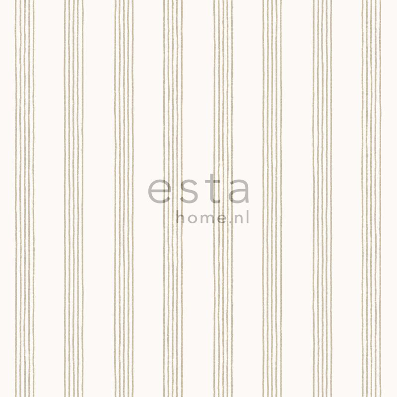 ESTA Isabelle Tapetti stripes 127615 beige 53 cm x 10,05 m Non-woven