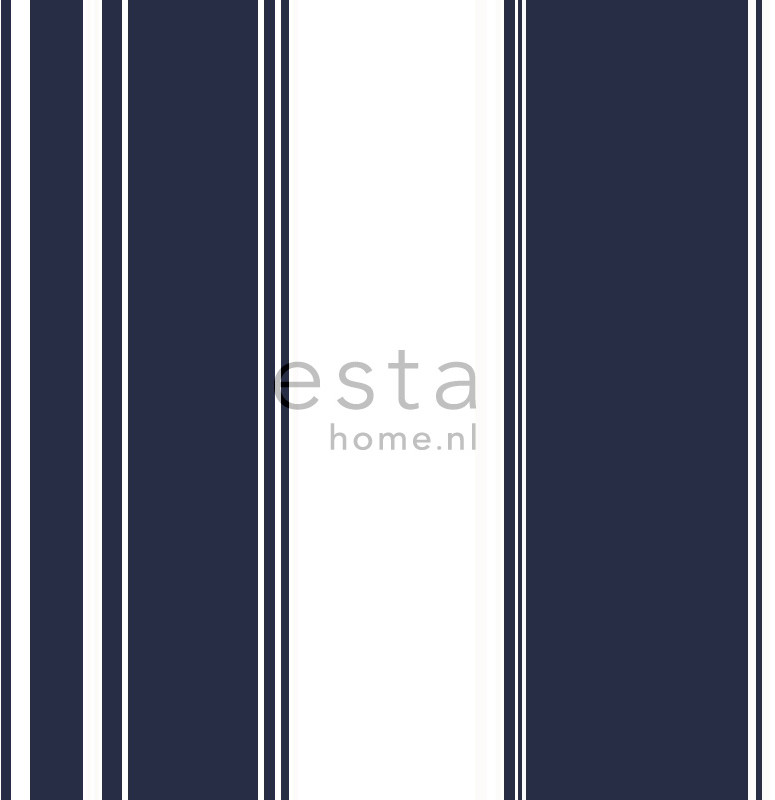 ESTA Regatta Crew Tapetti stripes 136417 laivastonsininen 53 cm x 10,05 m Non-woven