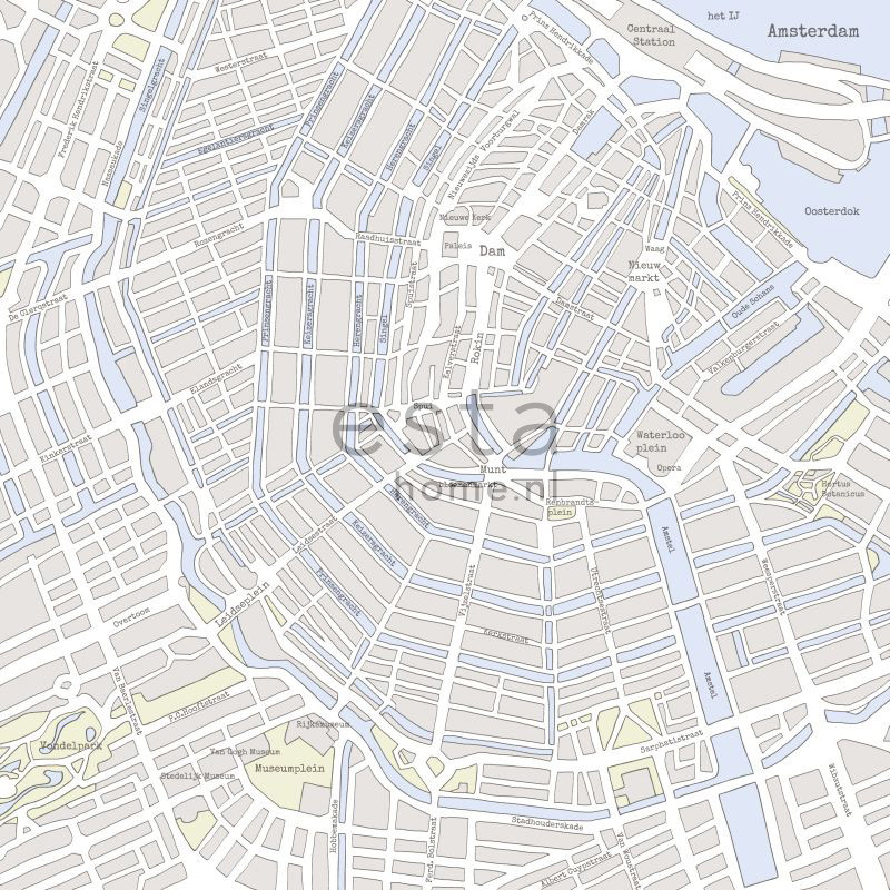 ESTA Denim & Co. Tapetti Amsterdam streep map vaaleansininen 53 cm x 10,05 m Non-woven