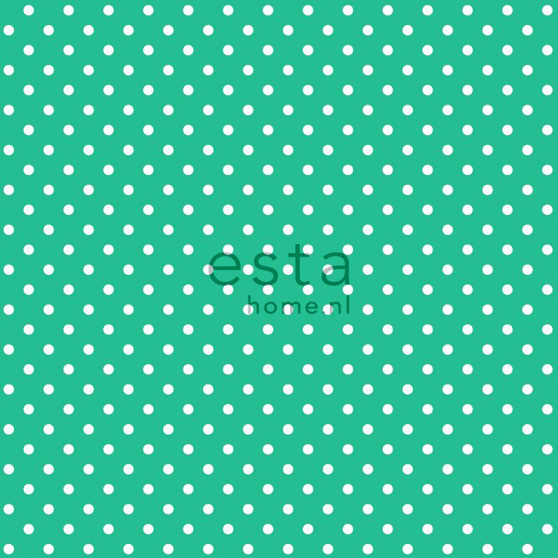 ESTA Pretty Nostalgic Tapetti dots vihreä 53 cm x 10,05 m Non-woven