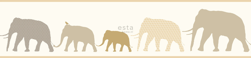 ESTA Giggle Boordi XXL elephants 46,5 cm x 4 m