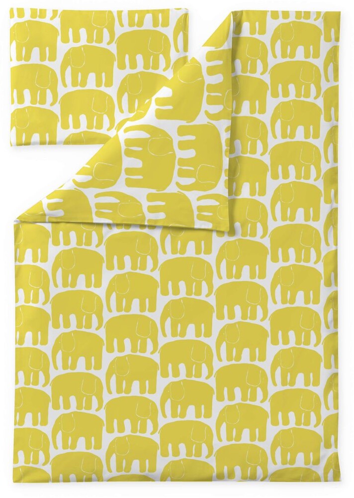 Finlayson Vauvan pussilakanasetti Elefantti 85x125cm keltainen