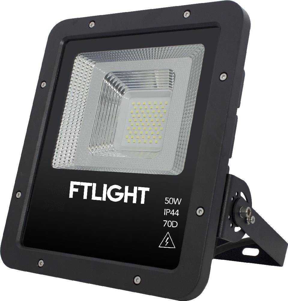 FTLight Work Platinum 50W LED valonheitin 50W 6000lm 4500K musta