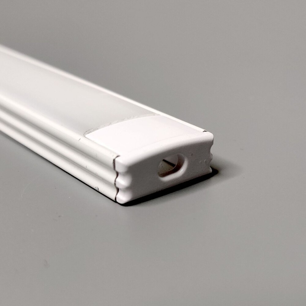 FTLight LED-asennuslista 2m läpikuultava maitolasi valkoinen