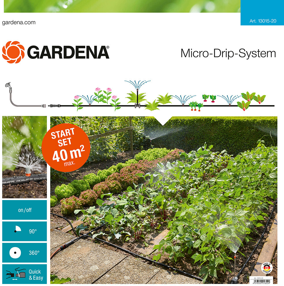 Gardena Kastelusarja Micro-Drip 40 m²