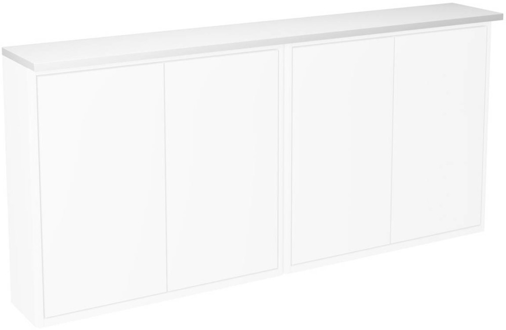 Gustavsberg Pöytälevy Graphic 1200x200mm valaistuksella valkoinen
