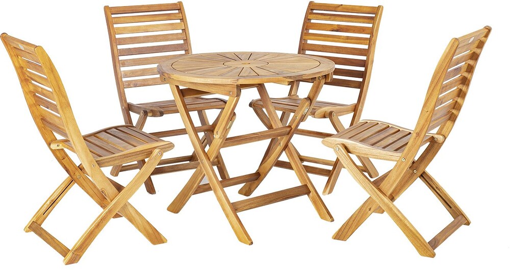 Home4you Pöytäryhmä Cherry pöytä + 4 tuolia (2 tuolia käsinojilla)