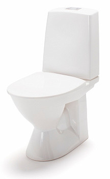 Ido Glow 60 WC-Istuin (S-lukko) 2-huuhtelu, liimakiinnitys, kanneton