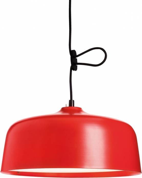 Innolux Kirkasvalolamppu/riippuvalaisin Candeo Ø 388x180mm punainen