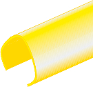 Kaapelikouru Keltainen XYS 20120 (max kaapelihalk 75mm) (1m)