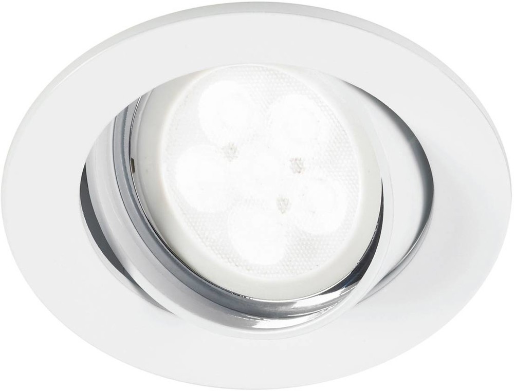 Lumiance LED-alasvalo Inset Trend Swing 6W GU10 IP23 30° Ø 83x85 mm himmennettävä valkoinen