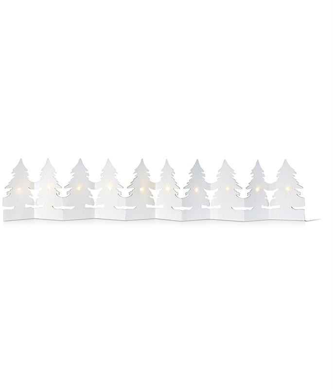 Markslöjd LED-pöytäkoriste Nygården Tree 10-osainen paperi paristokäyttöinen valkoinen