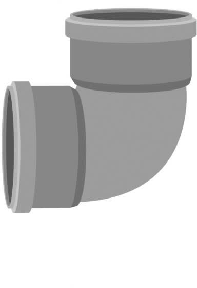 Meltex Viemärin muhvikulma HT Ø50 mm 88,5° pyöreä