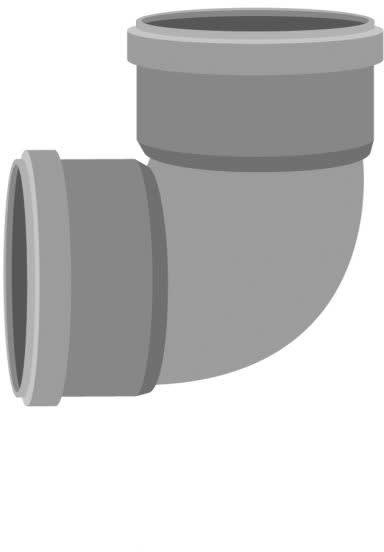 Meltex Viemärin muhvikulma HT Ø75 mm 88,5° pyöreä