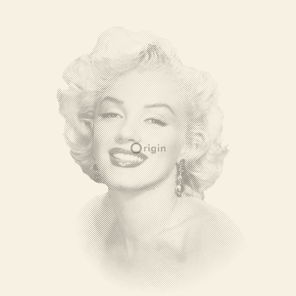 Origin Park Avenue 326346 Marilyn Monroe valkoinen/harmaa non-woven tapetti