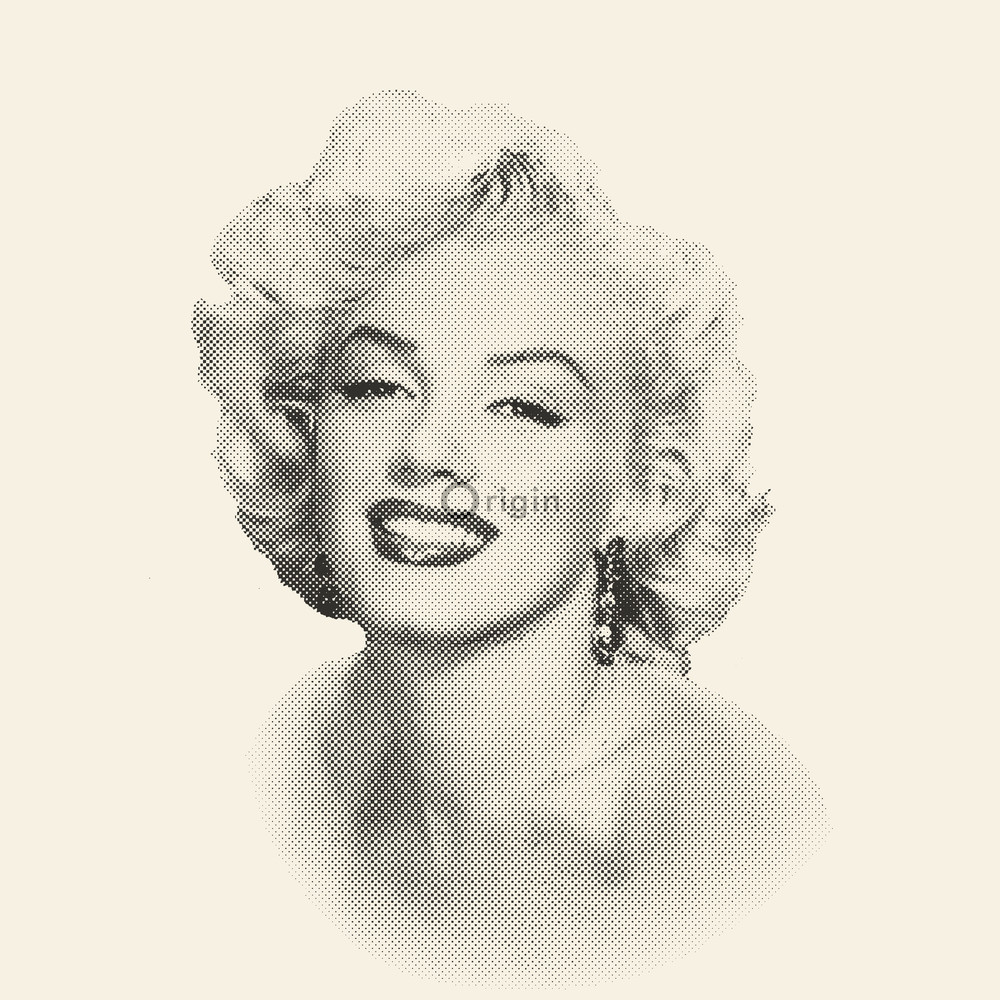 Origin Park Avenue 326347 Marilyn Monroe valkoinen/musta non-woven tapetti