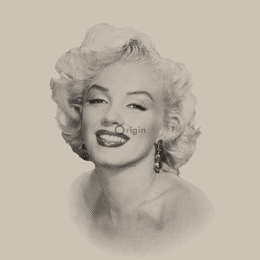 Origin Park Avenue 326350 Marilyn Monroe harmaa/musta non-woven tapetti