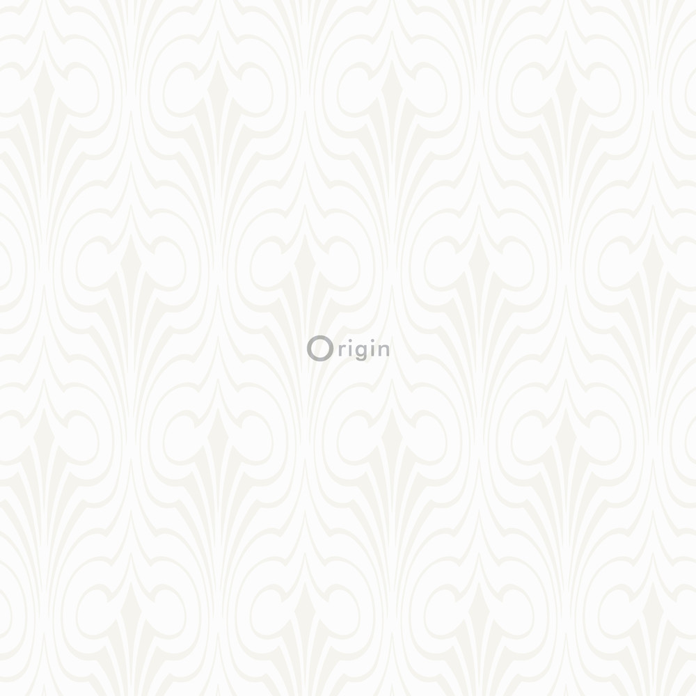 Origin Ouverture 345917 graphical shape valkoinen non-woven tapetti