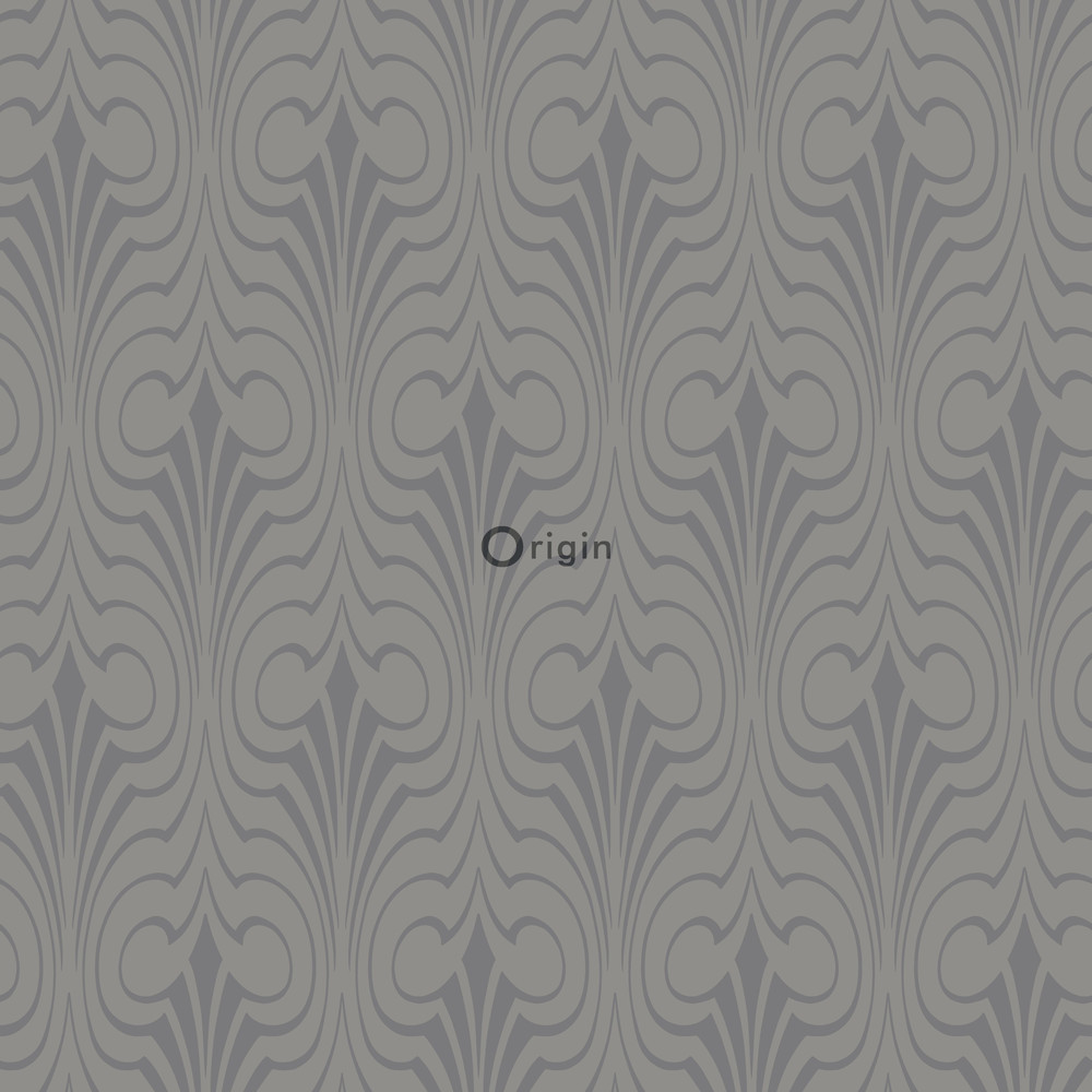 Origin Ouverture 345918 graphical shape harmaaruskea non-woven tapetti