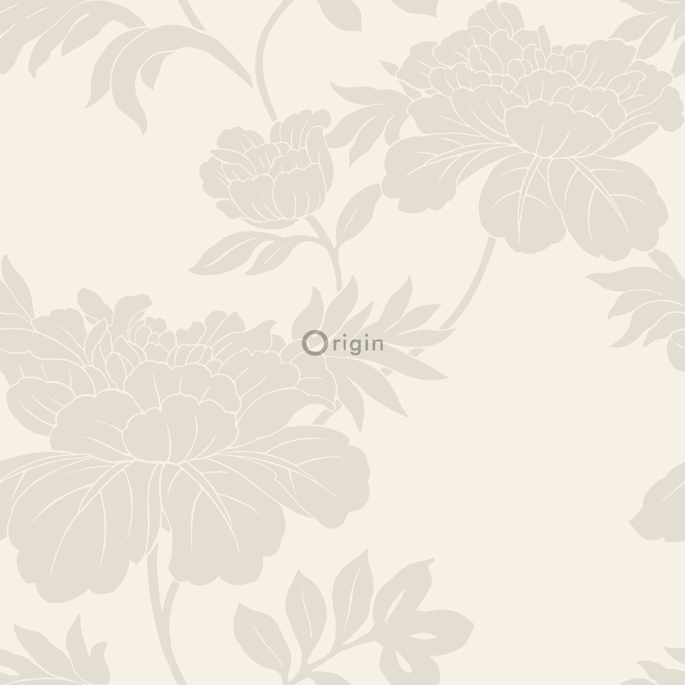 Origin Ouverture 345922 flowers beige non-woven tapetti