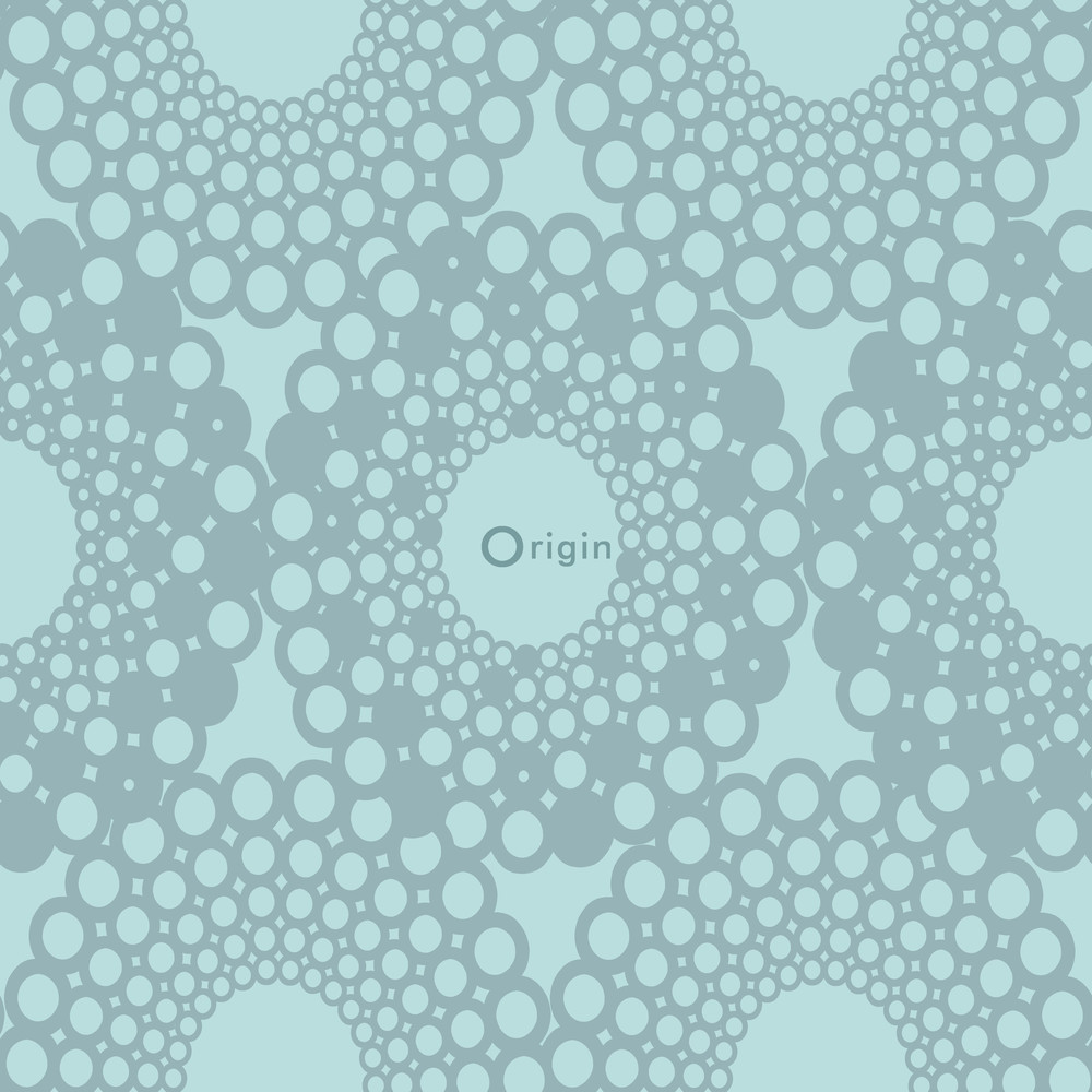 Origin Ouverture 345938 graphical shape merenvihreä non-woven tapetti