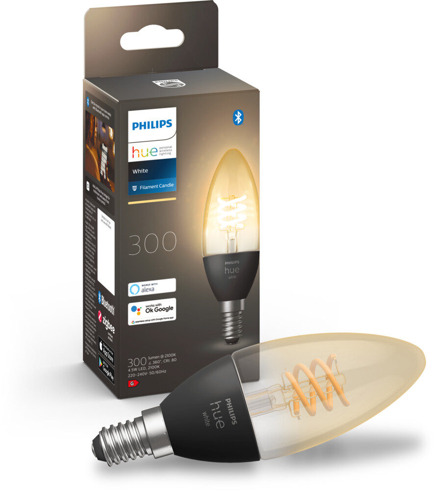 Philips Hue W älykynttilälamppu filamentti 4.5W E14