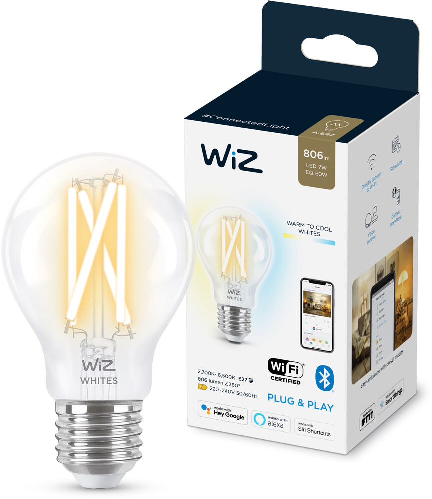 WiZ älylamppu Wi-Fi 60W A60 E27 927-65 kirkas