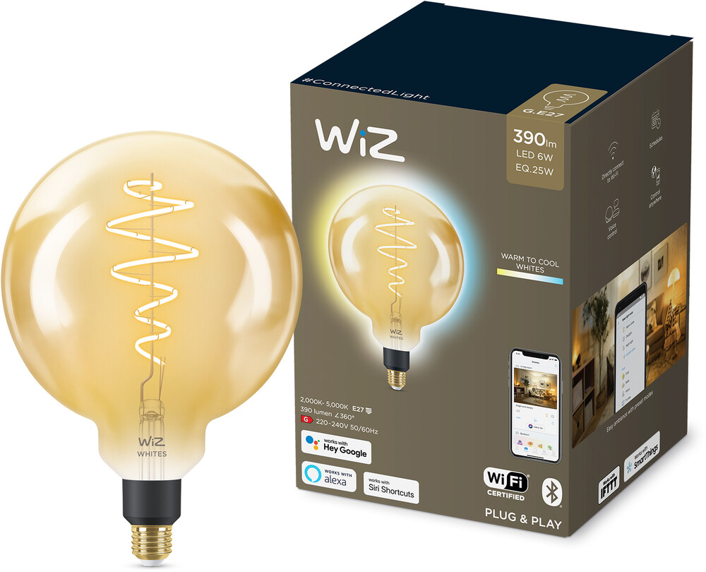 WiZ älylamppu Wi-Fi 40W G200 E27 920-50 meripihka