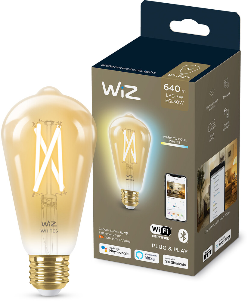 WiZ älylamppu Wi-Fi 50W ST64 E27 920-50 meripihka