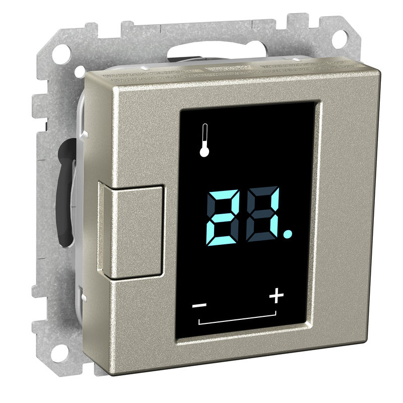 Schneider Exxact Elektroninen termostaatti kosketusnäytöllä Metalli