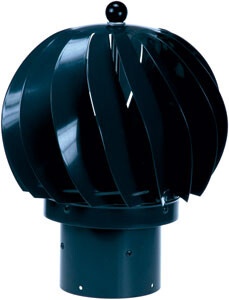 Sunwind Tuulituuletin musta 110mm