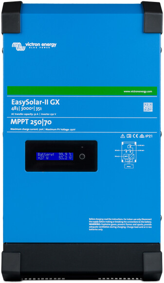 Sunwind Easysolar-II 48/3000/35-32 MPPT 250/70 GX - invertteri/laturi/säädin