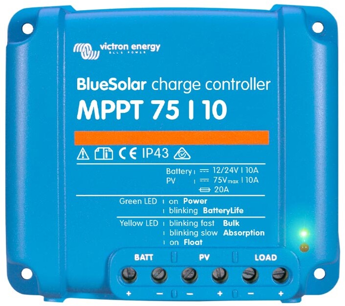 Sunwind Lataussäädin Victron BlueSolar MPPT 75/10 (12/24V-10A)