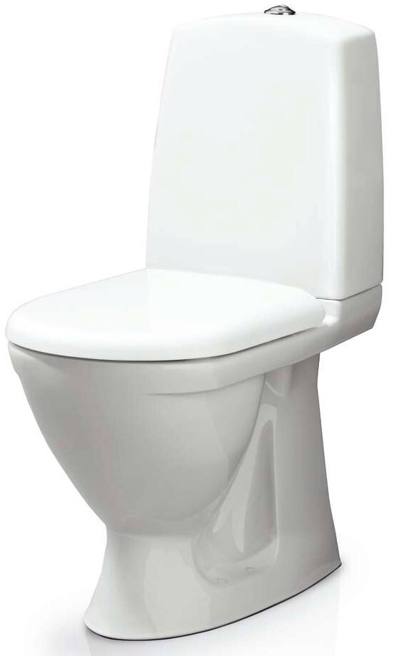 Svedbergs WC-istuin 9087 piiloviemäri P-lukko valkoinen Soft close -kansi