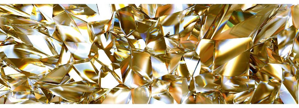 Dimex Välitilatarra Golden Crystal 180x60cm
