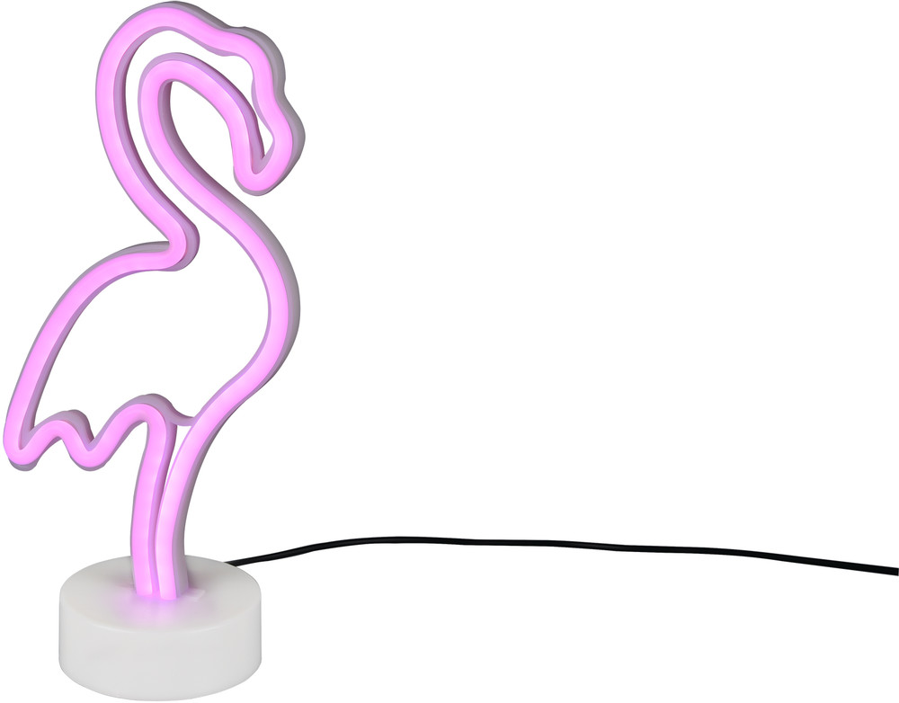 Trio Flamingo pöytävalaisin USB-latausportilla 1,8W LED IP20 valkoinen