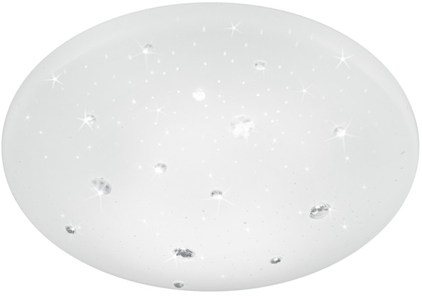 Trio LED-kattovalaisin Achat Ø275x90 mm valkoinen starlight
